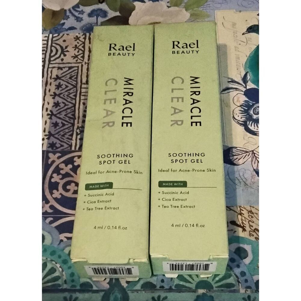 Lot of (2) RAEL BEAUTY Miracle Clear Soothing Spot Gel~NIB~4 ml each